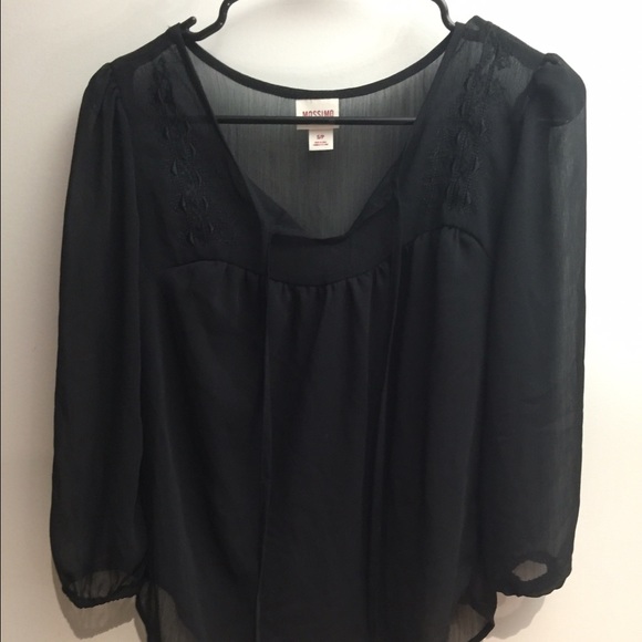 Sheer black top - Picture 2 of 3