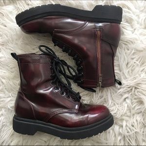 Maroon look alike Dr. Martens