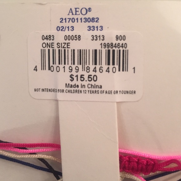 American Eagle Pink Black Bracelets - Picture 2 of 2