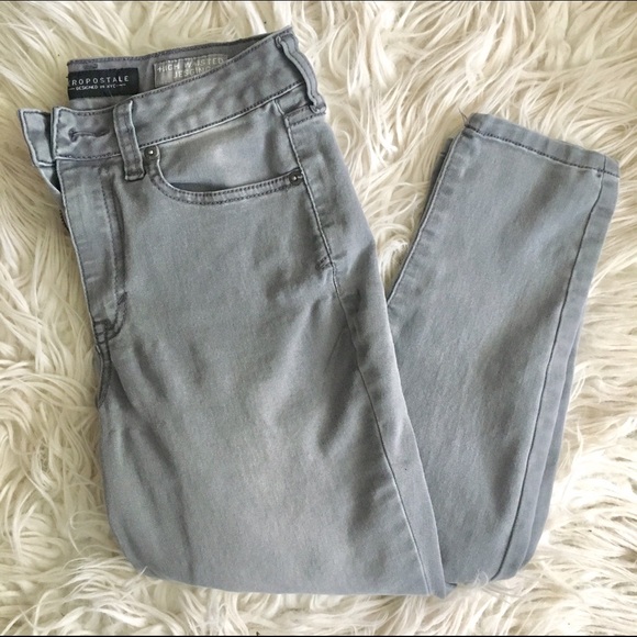 Grey High Waisted Jeggings