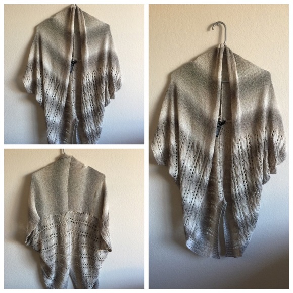 Tan/Beige Ombré Open Cardigan