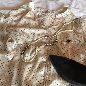 {Roz & Ali} Champagne Semi-Sheer Tunic