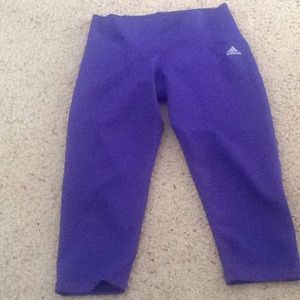 Adidas workout cropped leggings