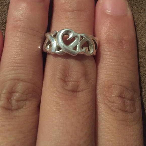 Authentic Tiffany 3 Hearts Ring