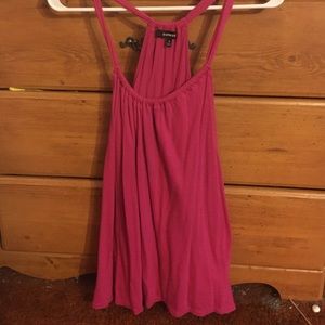 Pink tank top from express size small