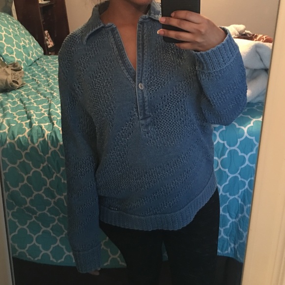Blue jean sweater