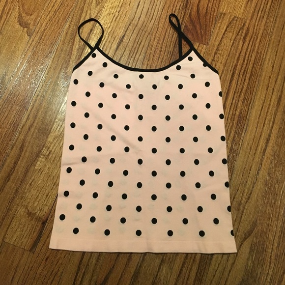 Bebe spaghetti strap pink crop top