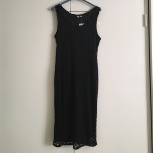 Black crochet dress. Brand new with tag
