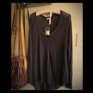 Noir Urban Outfitters Henley top