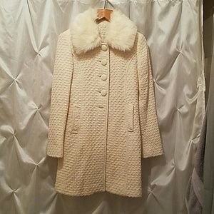 Price drop!  Ivory  wool pea coat.
