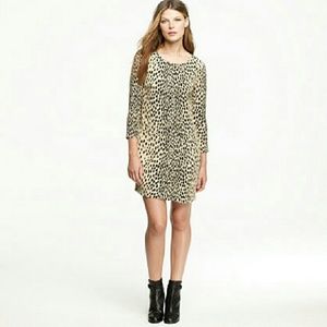 JCREW Leopard print shift dress