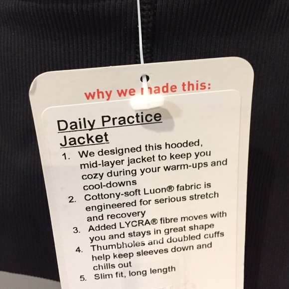 Lululemon Daily Practice Jacket NWT  6 - Picture 4 of 4