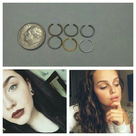 3for$9 faux nose hoop rings