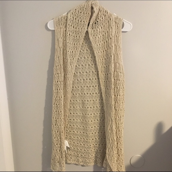 long crochet vest