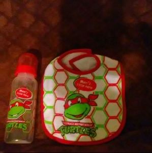 Infant bottle and bib set