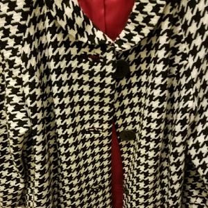 Lane Bryant Hounds tooth Coat