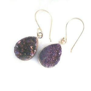 Drusy earrings