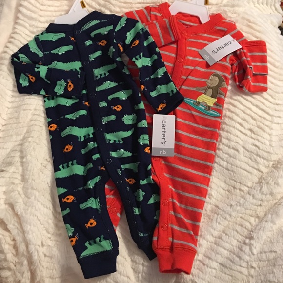 ❌SOLD!❌🐵🐊  Bundle 2 Boy Snap Pajamas