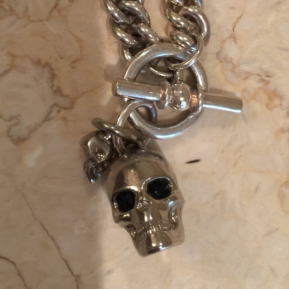 Alexander McQueen silver necklace