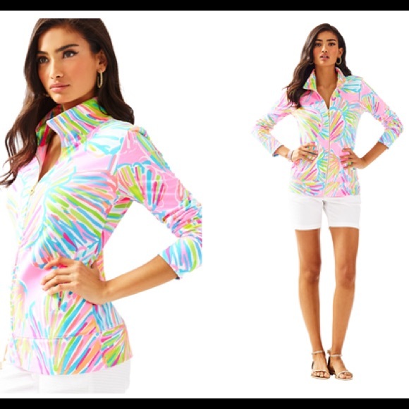 Lilly Pulitzer UPF 50+ Reagan zip up sweatshirt