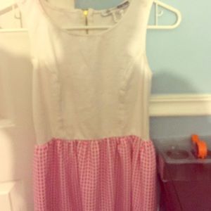 White and pink dress