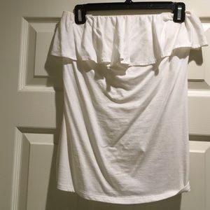 White strapless Lilly Pulitzer top!