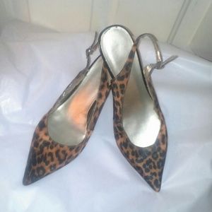 Leopard sling back Nine West