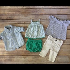 5 pieces. Carters 3m baby girls