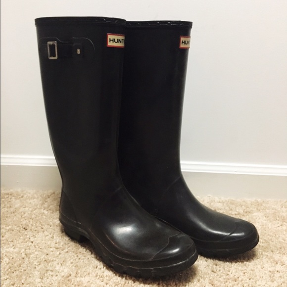 Black Hunter Rain Boots - 9