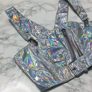 🚫SOLD🚫 Lip Service Hologram Bustier