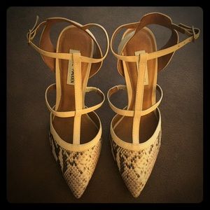Steve Madden Snakeskin Closed Toe Pumps