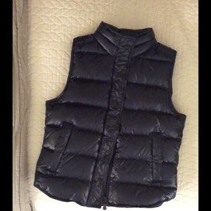 Jcrew shiny puffer vest Navy-small