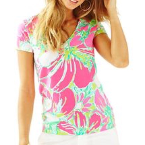 Lilly Pulitzer Michelle V Neck Too