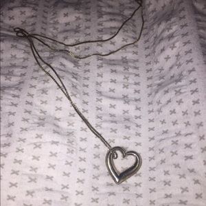 James Avery silver heart necklace