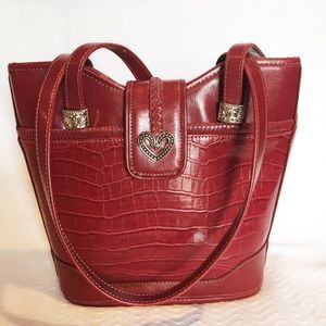Red Croc Purse