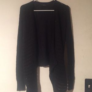 black cardigan