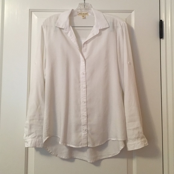 Anthropologie White Button Down Shirt