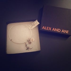 Alex & Ani Silver Cowboy Boot Bracelet