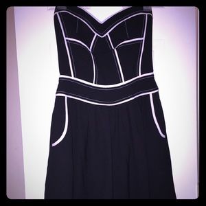 Black and white strapless dress. NWT!