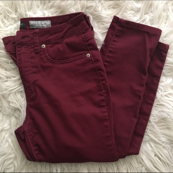Maroon Jeggings