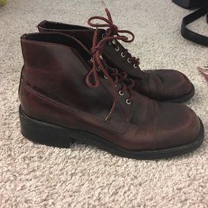 Deep Cherry Red Boots