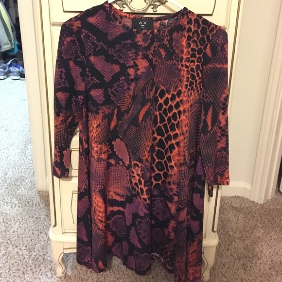 Snake print dress