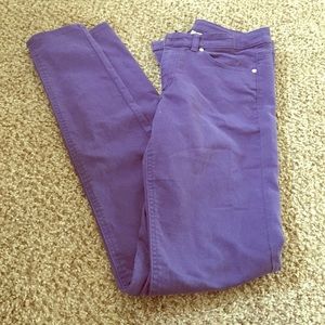 H&M purple skinny jeans!