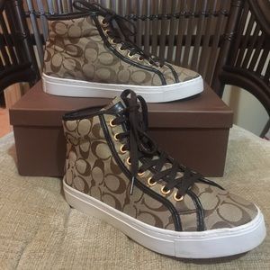 Coach hi top sneakers