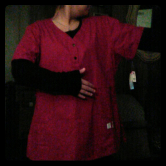 Scrub Top/ w long sleeve