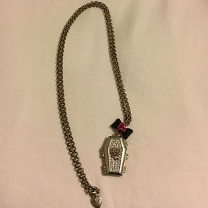Betsey Johnson casket necklace