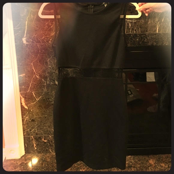 Forever 21 black stretchy dress