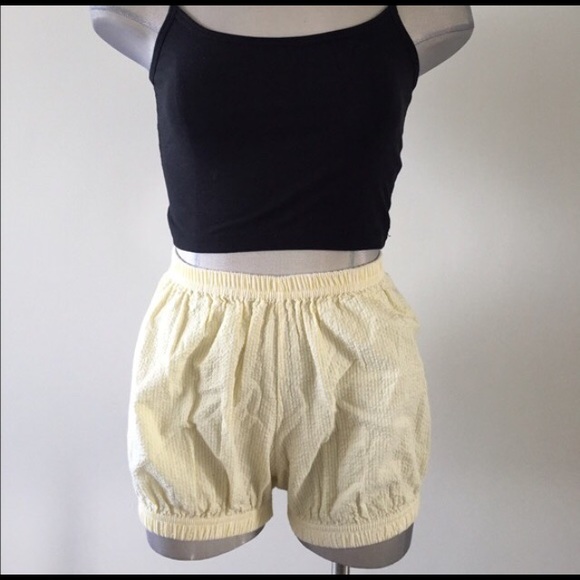 American Apparel seersucker bloomer shorts