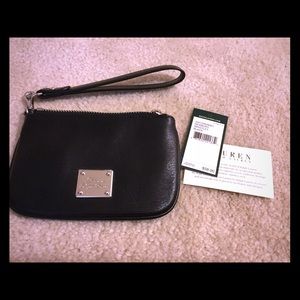 Ralph Lauren Black Clutch wristlet - NEW