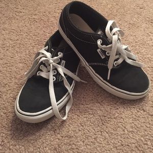 Black and white vans